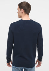 Męski Sweter Mustang Style Emil C Basic Total Eclipse 1014115 5226